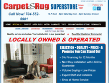 Tablet Screenshot of carpetandrugsuperstore.com